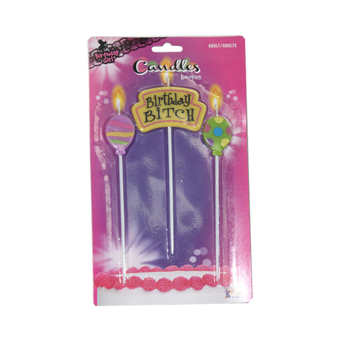 Birthday Bitch Candles Set Of 3 | SexToy.com