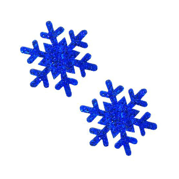 Neva Nude Pasties Snowflake Glitter Blue | SexToy.com