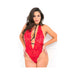 Front Focus Choker Teddy Red 1X/2X | SexToy.com