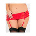 Crotchless Garter Thong Red 1X/2X | SexToy.com