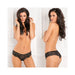 Rene Rofe Hot Hook Crotchless Boyshorts Black 3X/4X | SexToy.com