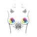 Neva Nude Pasties Rainbow Pride Rose Glitter Velvet | SexToy.com