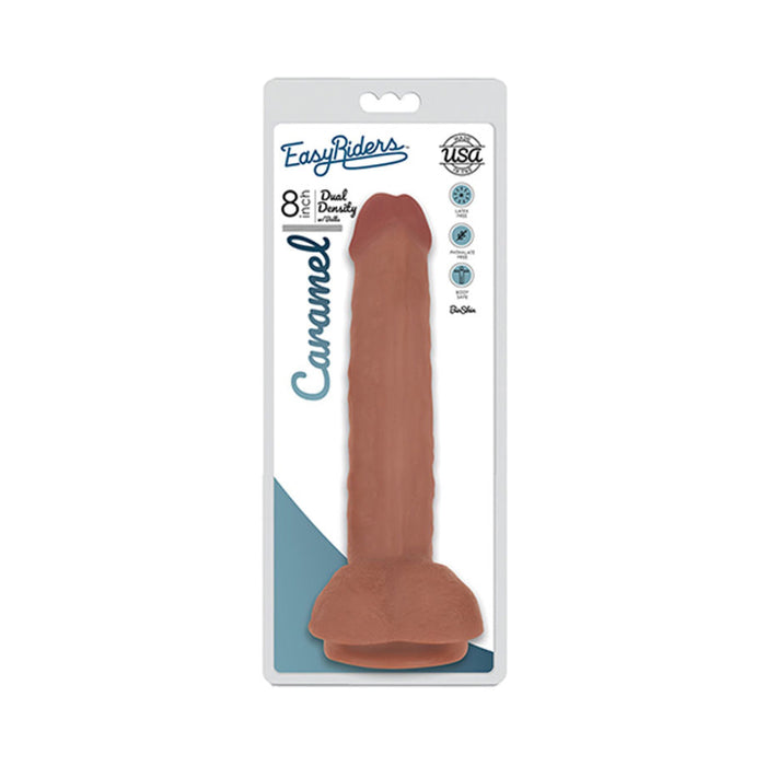 Easy Rider Bioskin Dual Density Dong 8in With Balls | SexToy.com