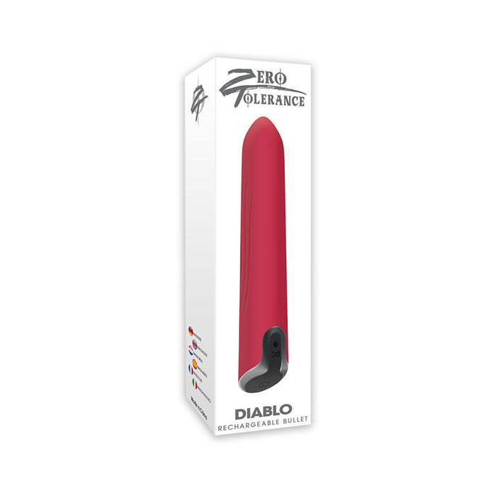 Diablo Rechargeable Bullet Vibrator Red | SexToy.com