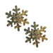 Neva Nude Pasties Snowflake Glitter Gold | SexToy.com