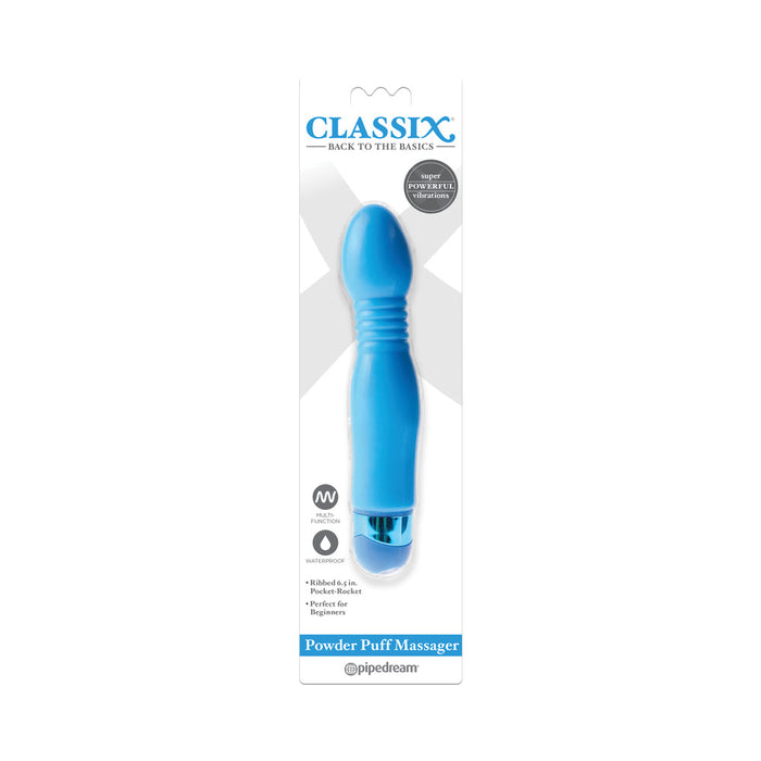 Classix Powder Puff Massager Blue | SexToy.com