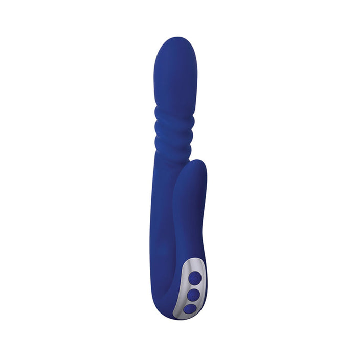 Eve's Deluxe Thruster Blue Rabbit Style Vibrator | SexToy.com
