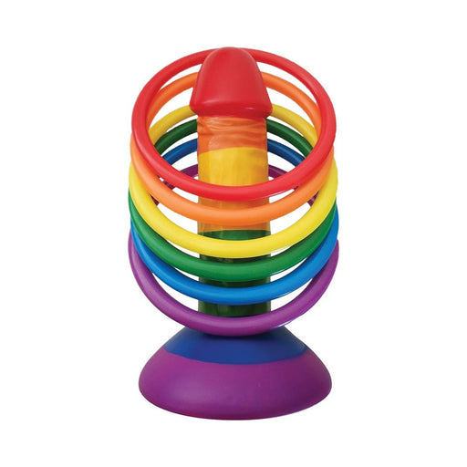 Rainbow Pecker Party Ring Toss Game 6 Rings | SexToy.com