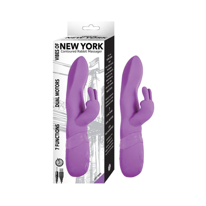 Vibes Of New York Contoured Rabbit Massager | SexToy.com