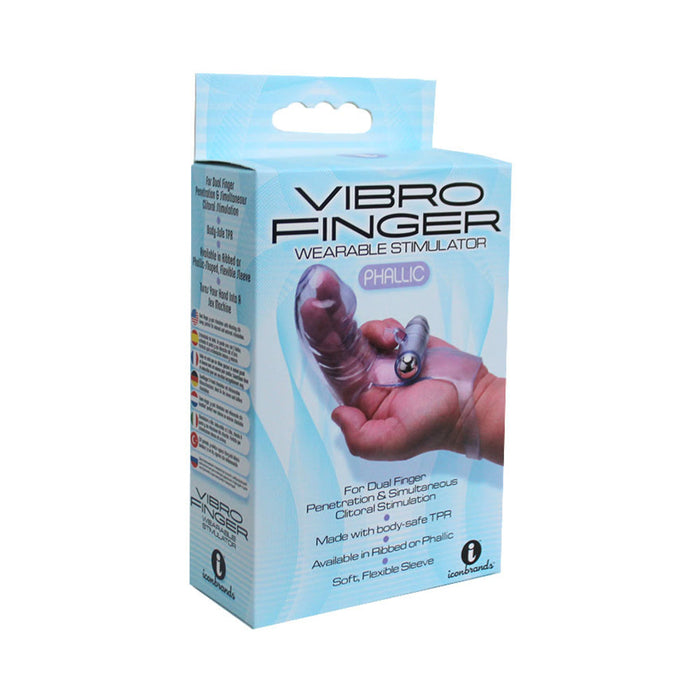 Vibrofinger Phallic Finger Massager Purple | SexToy.com