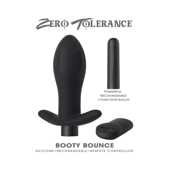 Booty Bounce Black Vibrating Butt Plug | SexToy.com