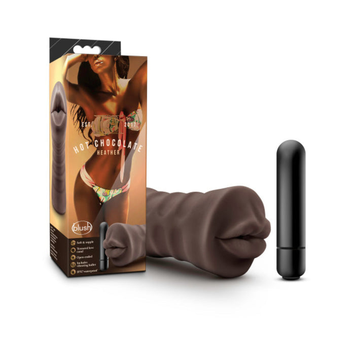 Hot Chocolate Heather Brown Mouth Stroker | SexToy.com
