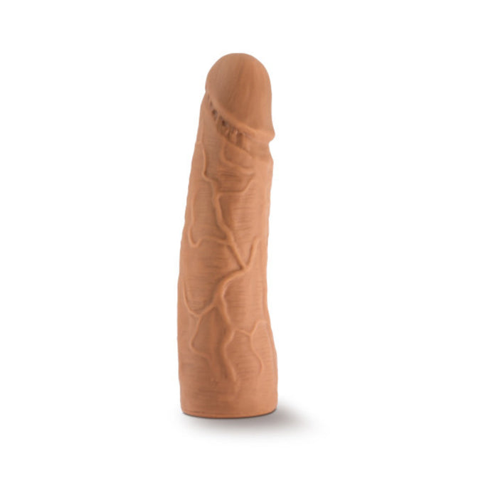 The Realm - Realistic 7in Lock On Dildo - Mocha | SexToy.com