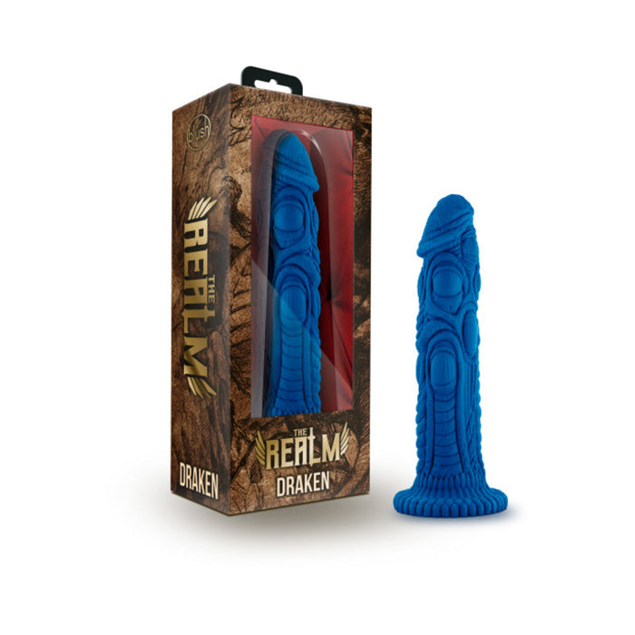The Realm - Draken - Lock On Dildo - Blue | SexToy.com