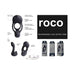 Vedo Roco Rechargeable Dual Motor Vibrating Ring - Just Black | SexToy.com