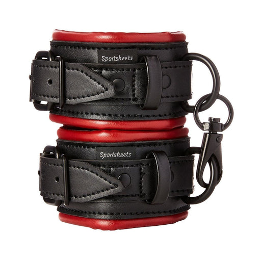 Sportsheets Saffron Handcuffs Black Red | SexToy.com