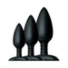 Nexus Butt Plug Trio 3 Butt Plugs Black | SexToy.com