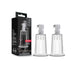 Temptasia - Nipple Pumping Cylinders - Set Of 2 (1in Diameter) - Clear | SexToy.com