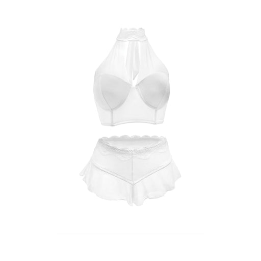 Jennifer Halter Top And Panty Powder White Large | SexToy.com