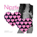 Neva Nude Pasty Hearts On Heart Uv Ne Pink/black | SexToy.com