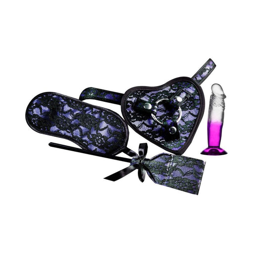 Heart-on Deluxe Harness Kit With Straight Dong Purple | SexToy.com