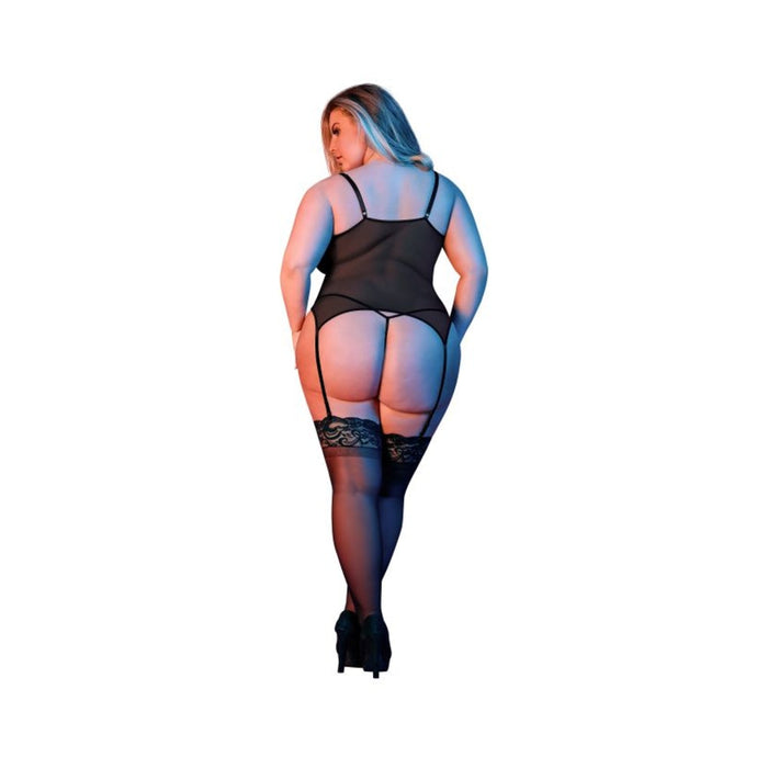 Magic Silk Sexy Time Merry Widow & G-set Black Queen Size | SexToy.com