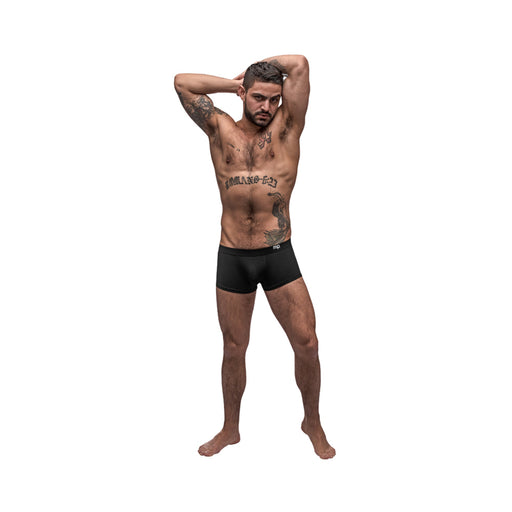 Male Power Pure Comfort Modal Wonder Short Black Xlarge | SexToy.com