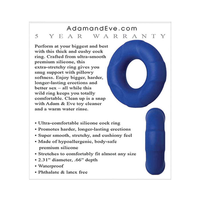 A&E Big Man Silicone Cock Ring Blue | SexToy.com