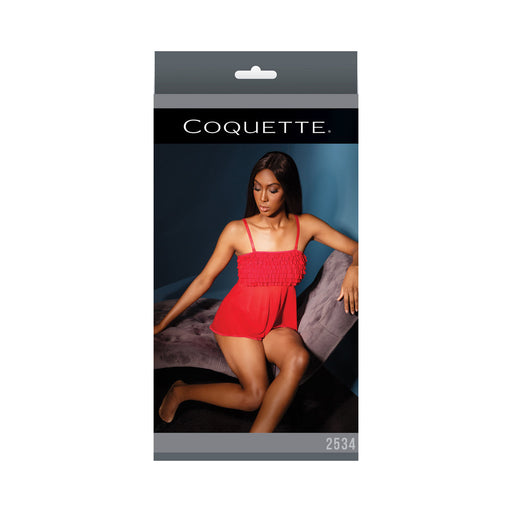 Ruffle Baby Doll Red Os | SexToy.com