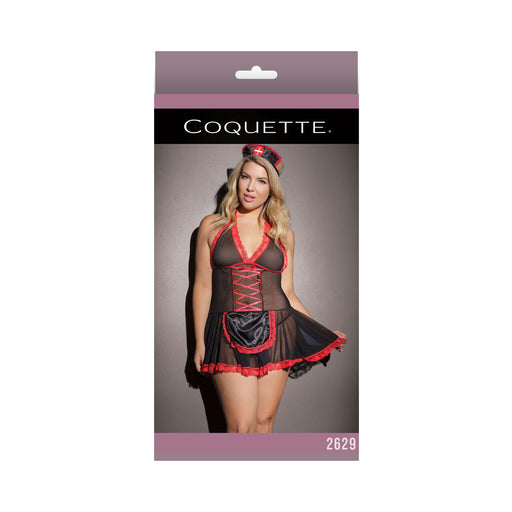 Nurse Babydoll Black & Red Xl | SexToy.com