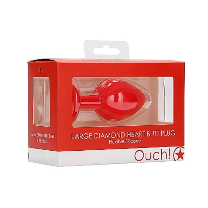 Diamond Heart Butt Plug - Large | SexToy.com