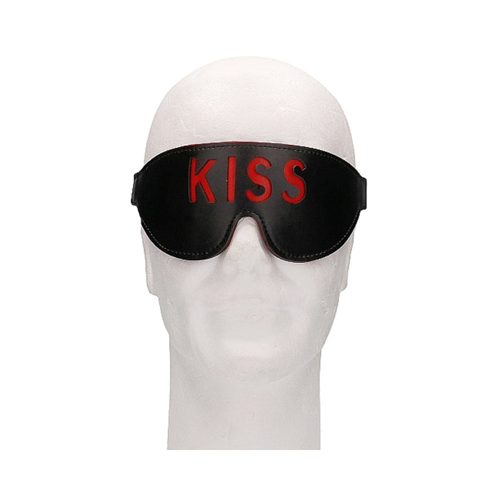 Ouch! Blindfold - Kiss - Black | SexToy.com