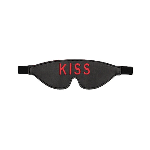 Ouch! Blindfold - Kiss - Black | SexToy.com