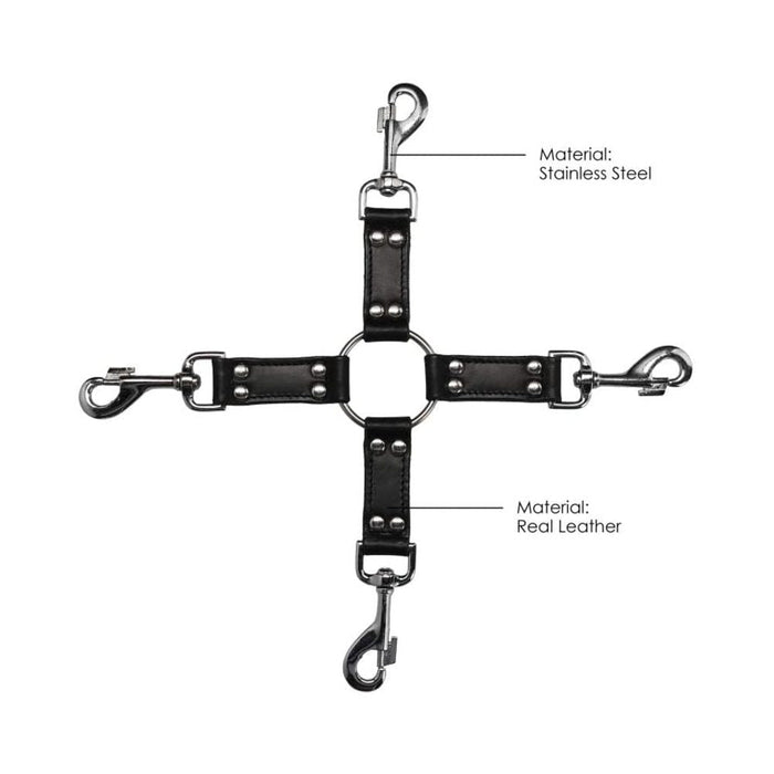 Ouch! Pain - Saddle Leather 4-way Hogtie Cross | SexToy.com