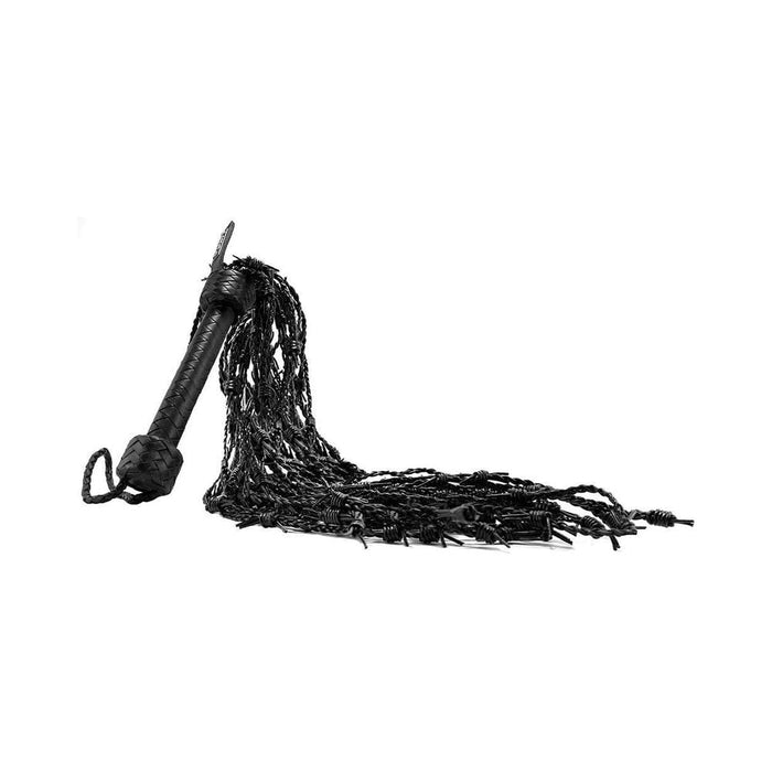 Ouch! Pain - Saddle Leather Barbed Wire Flogger | SexToy.com