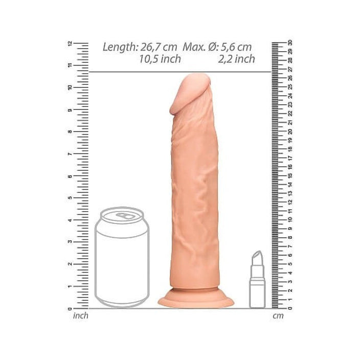 Realrock - 10 / 25 Cm Realistic Dildo - Flesh | SexToy.com