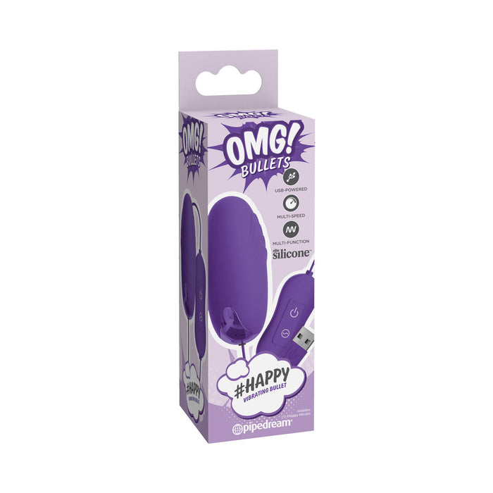 Omg! Bullets Happy Vibrating Bullet, Purple | SexToy.com