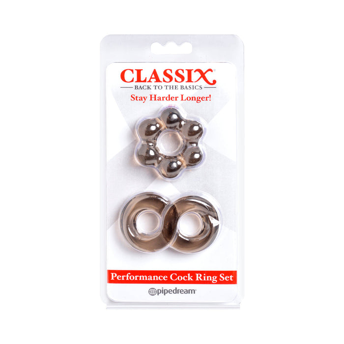 Classix Performance Cock Ring Set,Smoke | SexToy.com