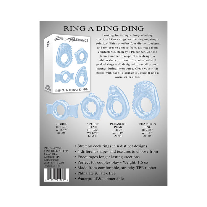 ZT Ring A Ding Ding Cock Ring Set Of 4 | SexToy.com