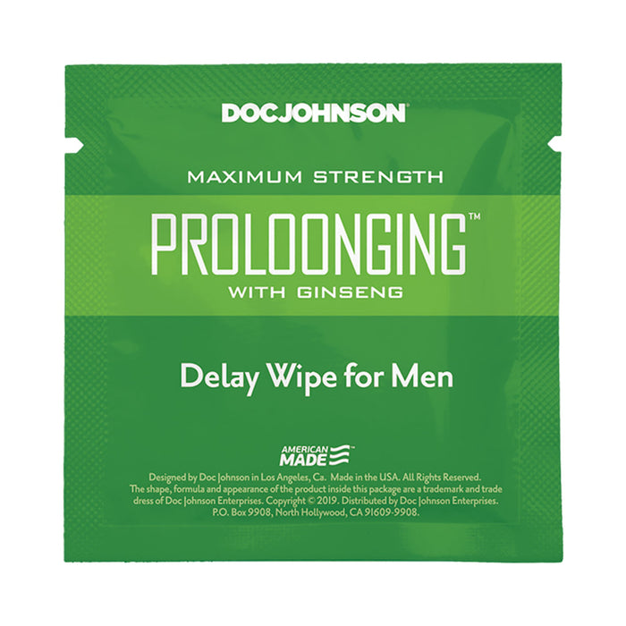 Proloonging With Ginseng Delay Wipes For Men 10 Pack | SexToy.com