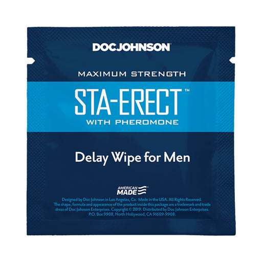 Sta-erect With Pheromone Delay Wipes For Men 10 Pack | SexToy.com