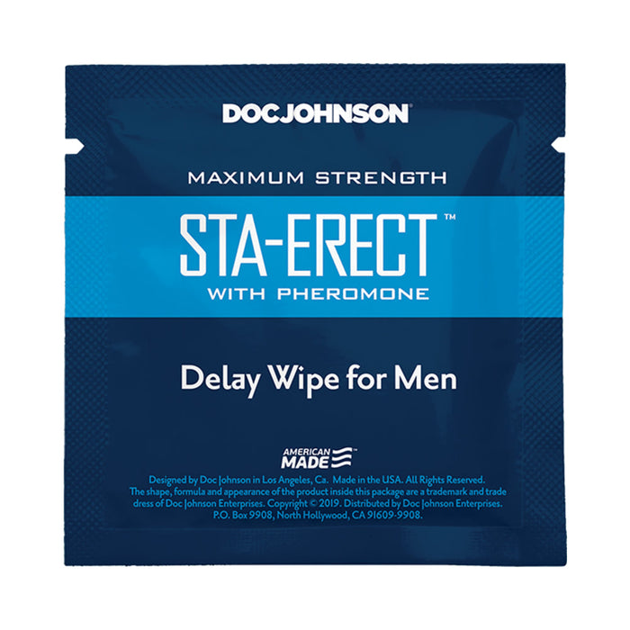 Sta-erect With Pheromone Delay Wipes For Men 10 Pack | SexToy.com