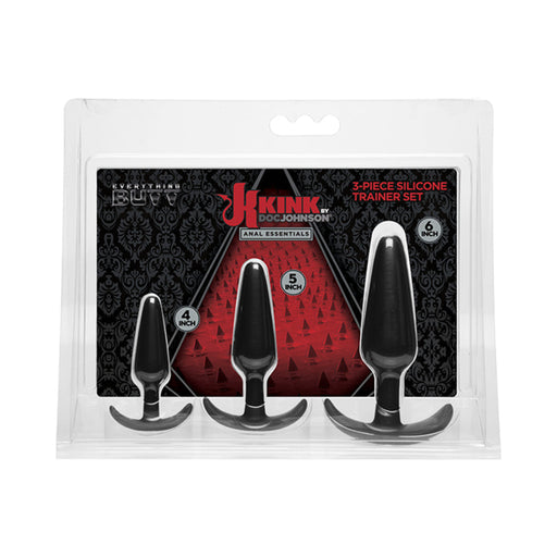 Kink By Doc Johnson Anal Essentials 3-piece Silicone Trainer Set | SexToy.com