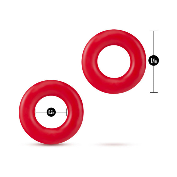 Stay Hard - Donut Rings - Red | SexToy.com