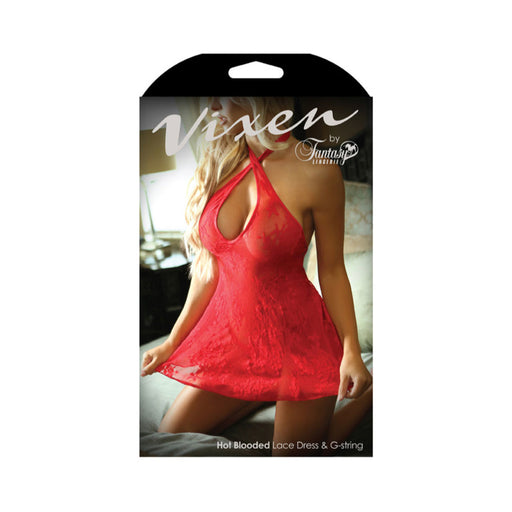 Vixen Hot Blooded Lace Dress & G-string O/S | SexToy.com