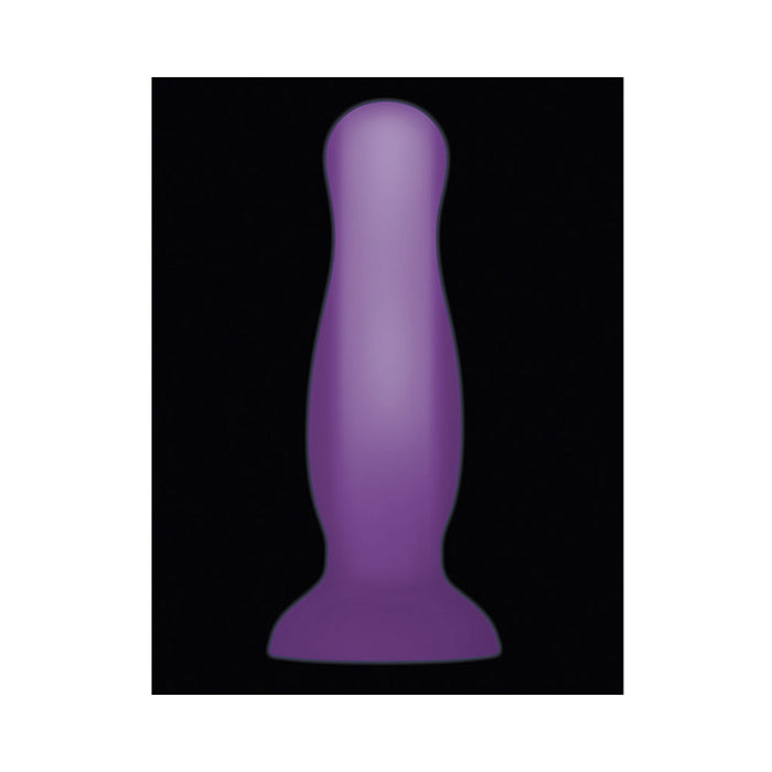 Evolved Luminous Silicone Plug Medium Purple | SexToy.com