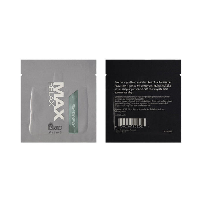 Max Relax Anal Desensitizer Foil 2ml | SexToy.com