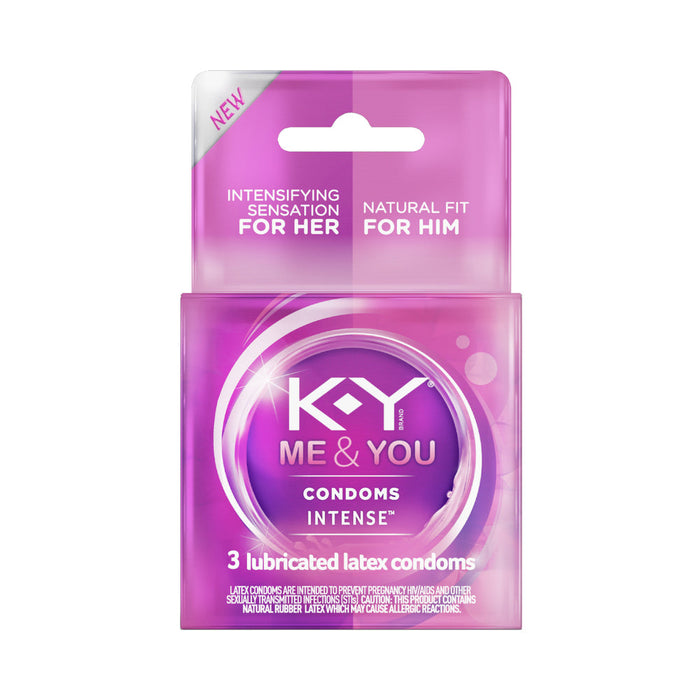 K-Y Intense Condom 3ct | SexToy.com