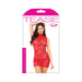 Ariel High Neck Lace Dress/gstring Red Os | SexToy.com