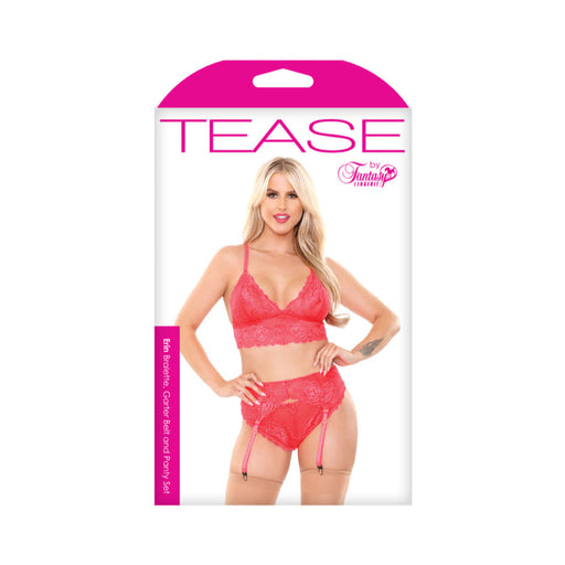 Erin Bralette,garterbelt/panty Pink M/l | SexToy.com